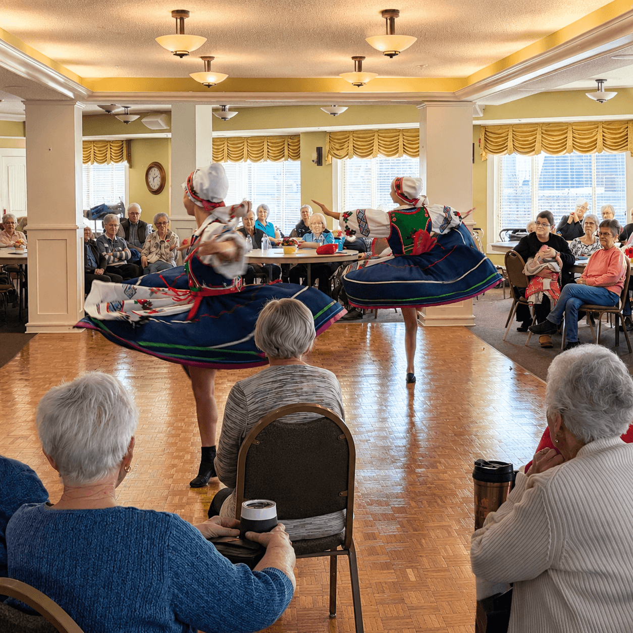 PUDS dancers performing at Windsor Estates